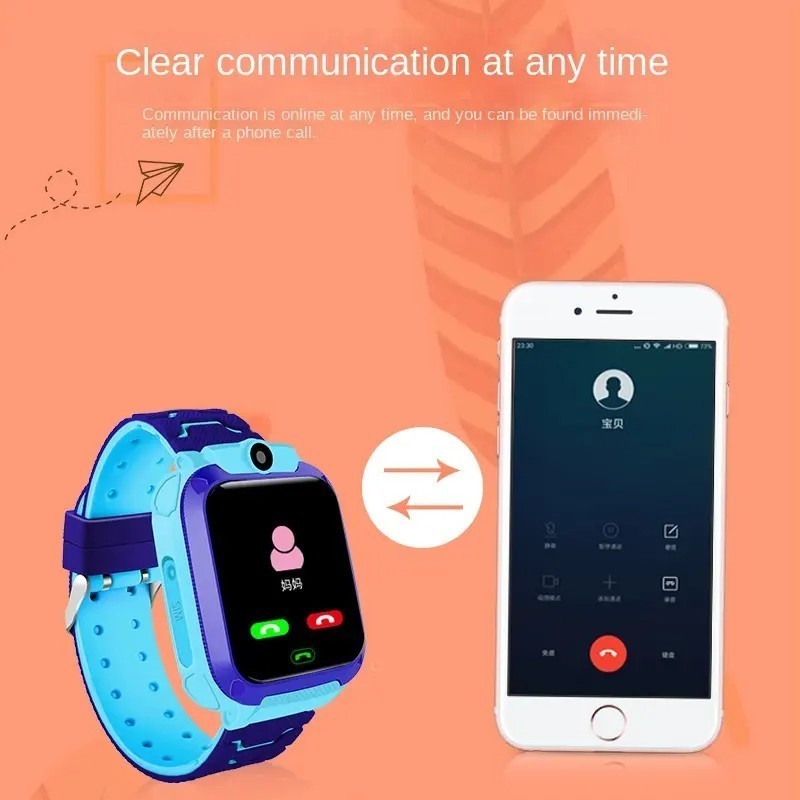 Q12 children's smart watch sos phone 1.44 inch waterproof watch smartwatch sim card kids smart watch