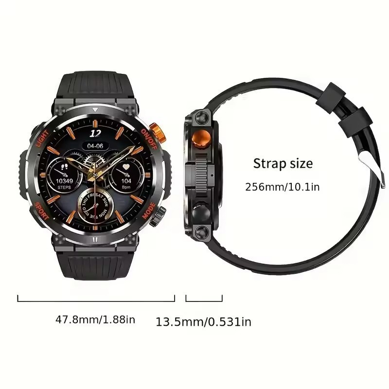 HT17 Outdoor Sports Watch China wholesaler supports heart rate and blood pressure monitoring sports round Bluetooth watch