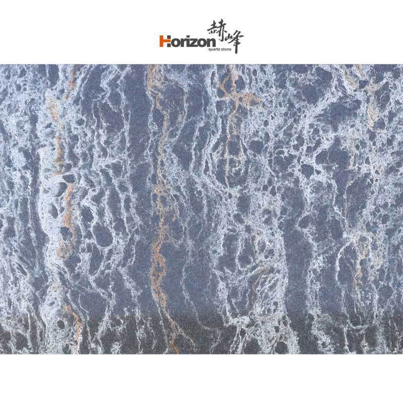 Horizon  Calacatta  quartz stone grey vein Marble quartz countertops for kitchens