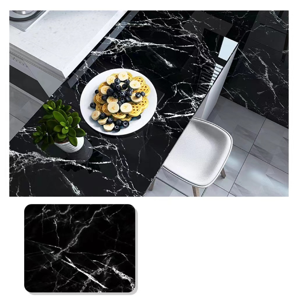 Home Furniture Decorative Film Waterproof PVC Marble Self-Adhesive Stickers Wallpapers Contact Paper for Kitchen Bathroom Home