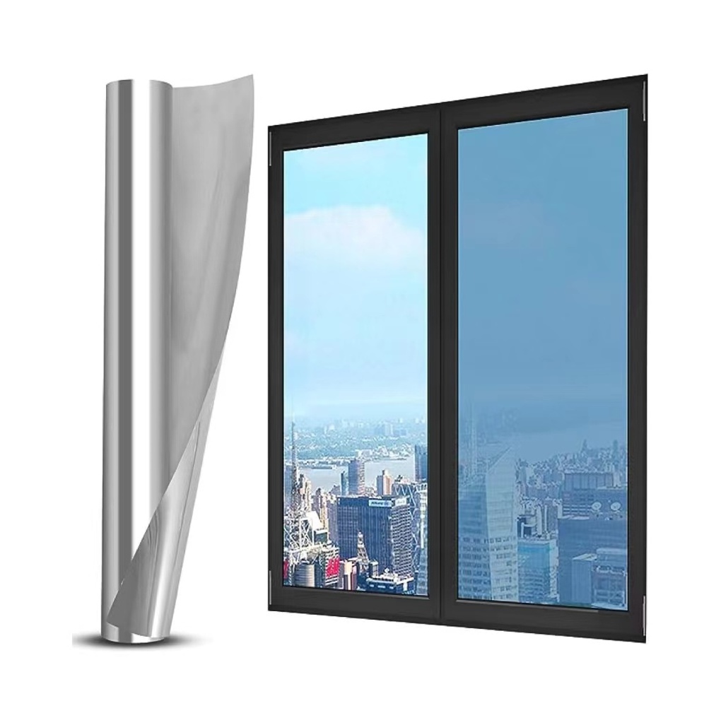 17.72''*78.7'' Solar Reflective Glass Tint Insulation Sun Protection One Way Vision Mirror Window Film