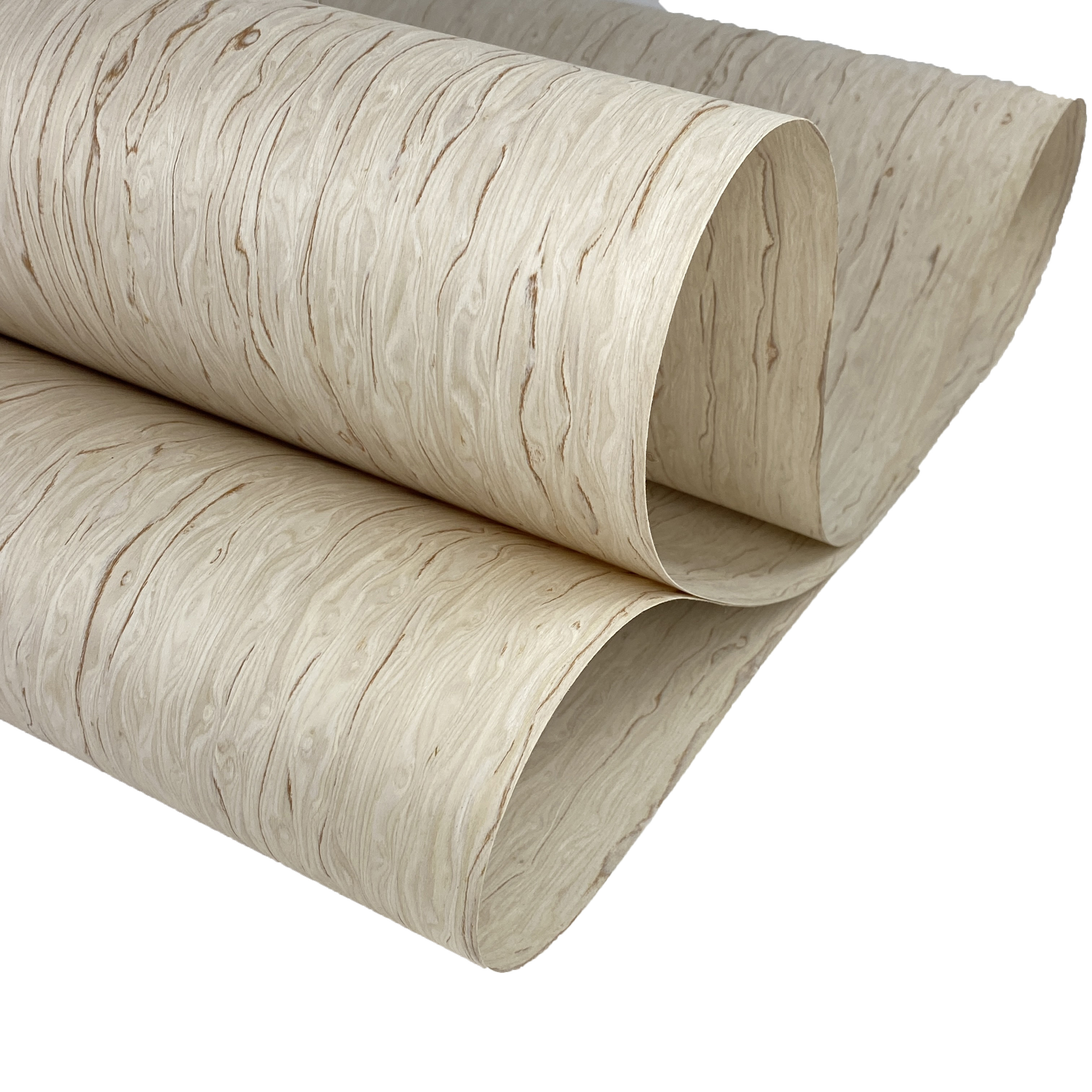 Factory price reconstituted wood veneer/recon veneer Birch Burl 640mm * 2500mm 0.45mm artificial engineered wood veneer