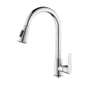 Hot Selling 304 Stainless Steel Torneira Gourmet Pull Down Kitchen Sink Faucets Chrome Plating Flexible Pull Out Faucet