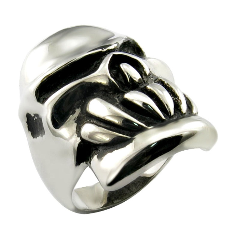 Hot style fashionable men jewelry hip hop punk Stainless Steel skull ring