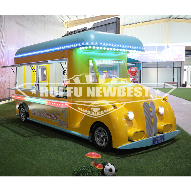 ice cream trucks catering trailer electric mobile food truck full equipped mobile food car for sale