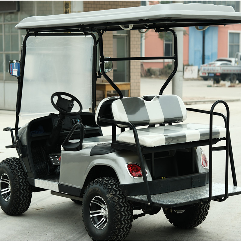 Custom Electric Club Car Precedent Hinged Golf Car Tinted Windshield Cart