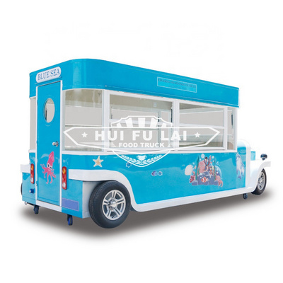 Fully Equipped Mobile Food Truck food cart mobile fruit and vending trailer with fridge