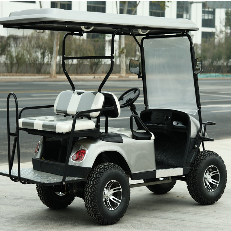 Custom Electric Club Car Precedent Hinged Golf Car Tinted Windshield Cart