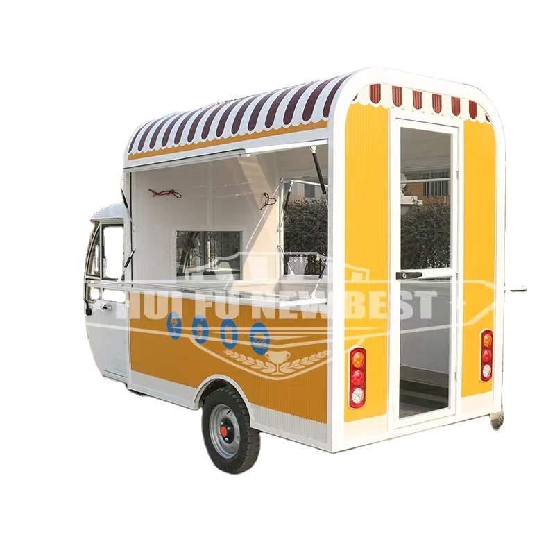 Top sale mobile electric ice cream truck with equipment 3 wheels food truck USA