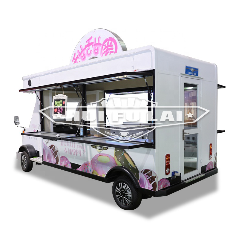 fully equipped mobile coffee trailer truck vending restaurant car machine for foods and drinks