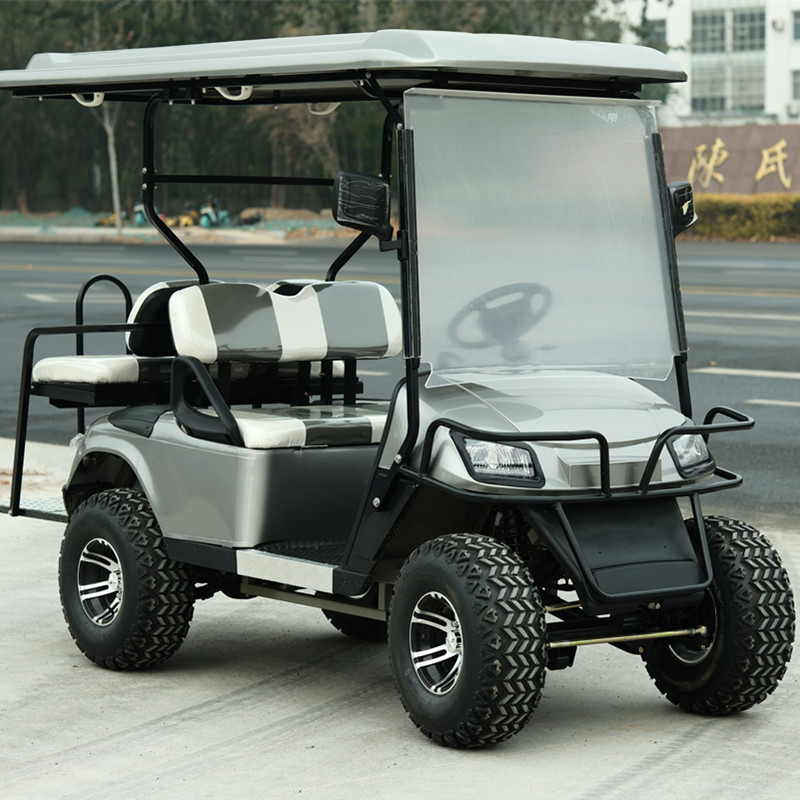 Custom Electric Club Car Precedent Hinged Golf Car Tinted Windshield Cart