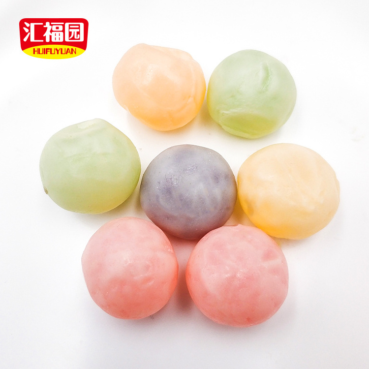 Huifuyuan brand factory supply cream coating fruit flavor gummy thai chew candy