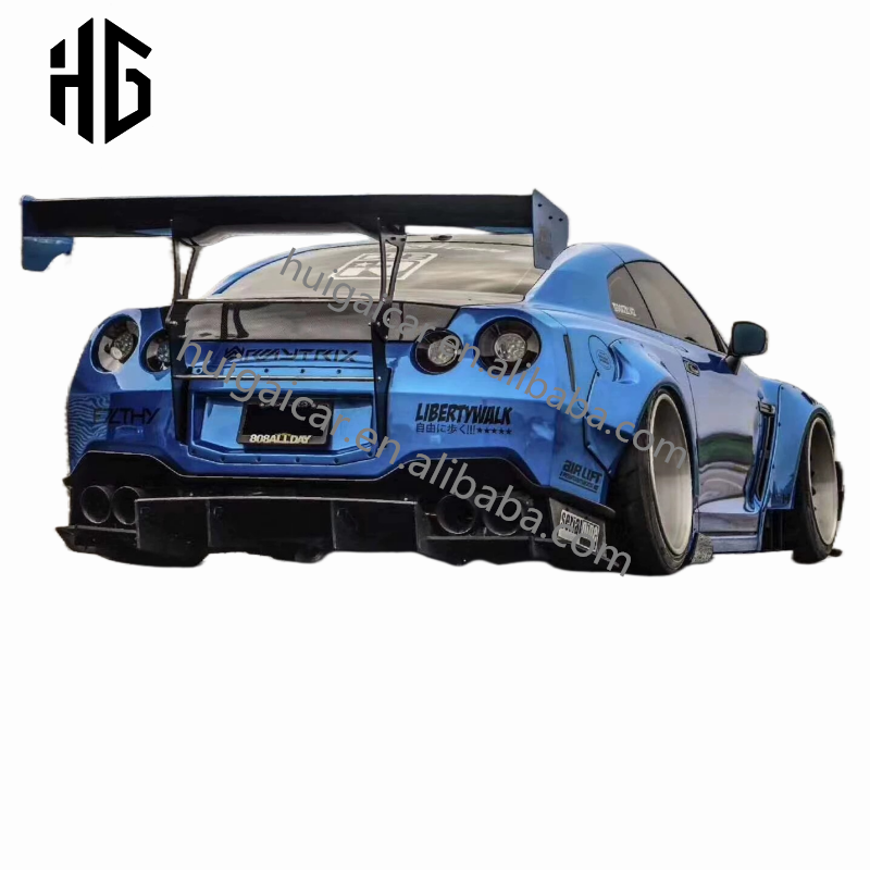 Full Set LB.2 Side Skirts Wide Body Kit Car Fenders For Nissan GTR Front Rear Bumper Racing Spoilers In Fiberglass Materials