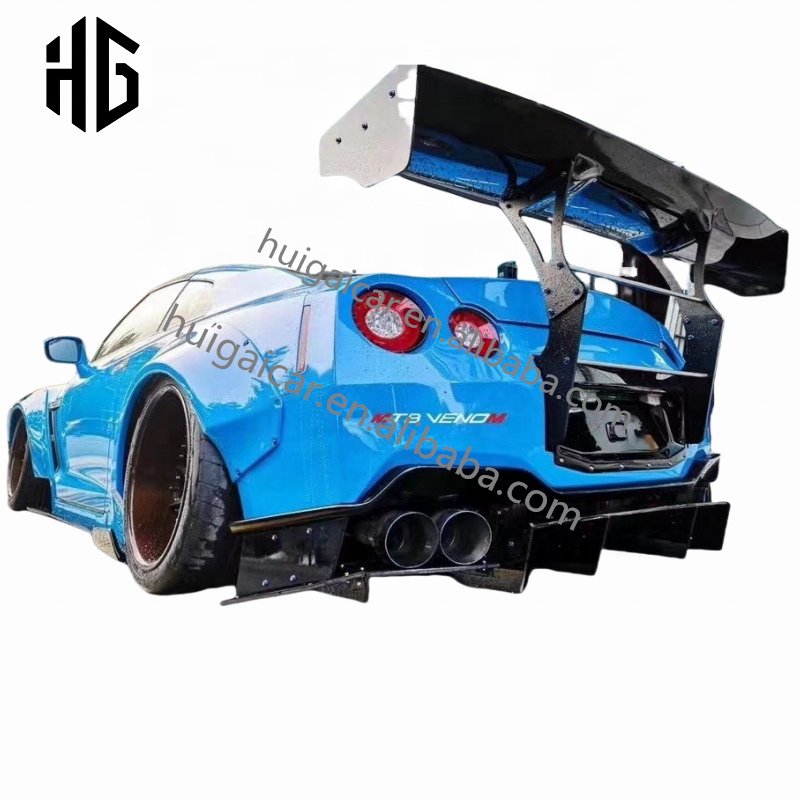 Full Set LB.2 Side Skirts Wide Body Kit Car Fenders For Nissan GTR Front Rear Bumper Racing Spoilers In Fiberglass Materials