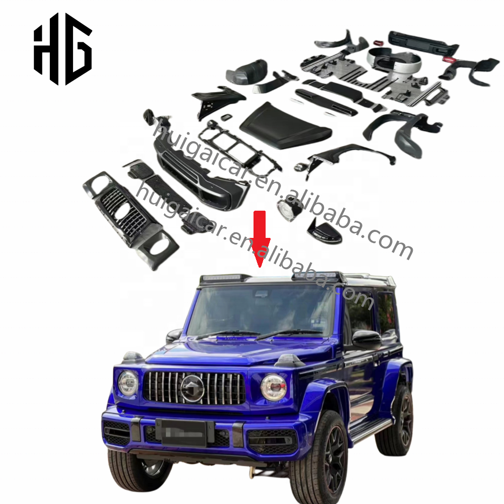 Good Fitment Whole Set AMG G63 Body Kit Bumper Lips For Suzuki Jimny Front Engine Hood Covers Auto Parts