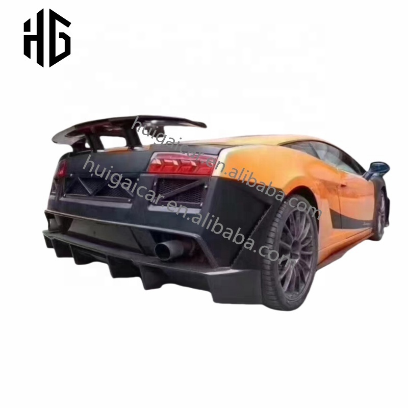 LP550 Racing car diffuser parts for lambo gallardo lp550 carbon fiber rear lips bumper kit