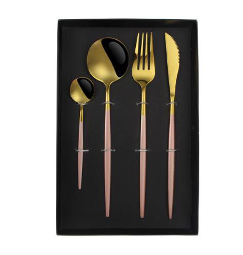 Hotel Wedding Minimalist Flatware Utensil Set 18/10 Stainless Steel Silverware Cutlery Set