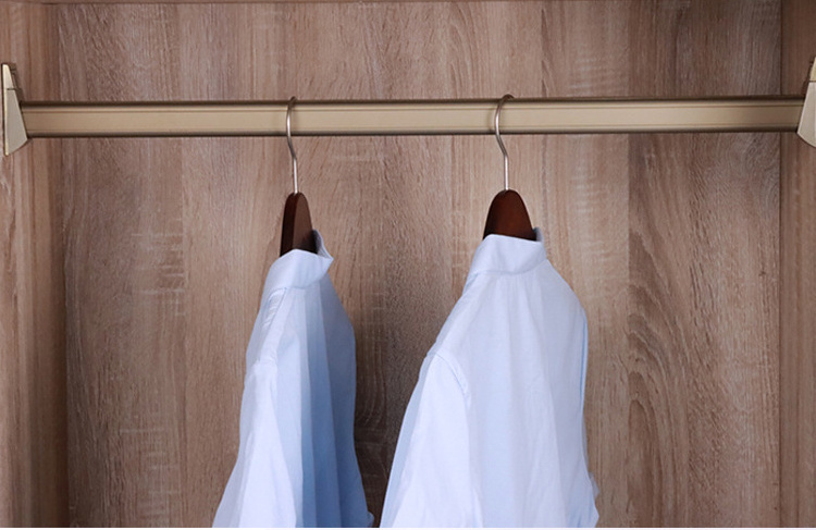 Aluminium Closet Fittings  Wardrobe Clothes Rail Hanging Rod