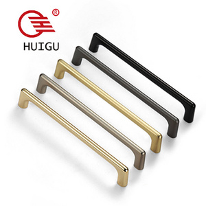 Door Handle Hardware Accessories Zinc Alloy Gold Cabinet Handles Furniture Pulls