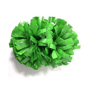 waterproof hand held pink red green cheerleading pom poms for cheerleading competition