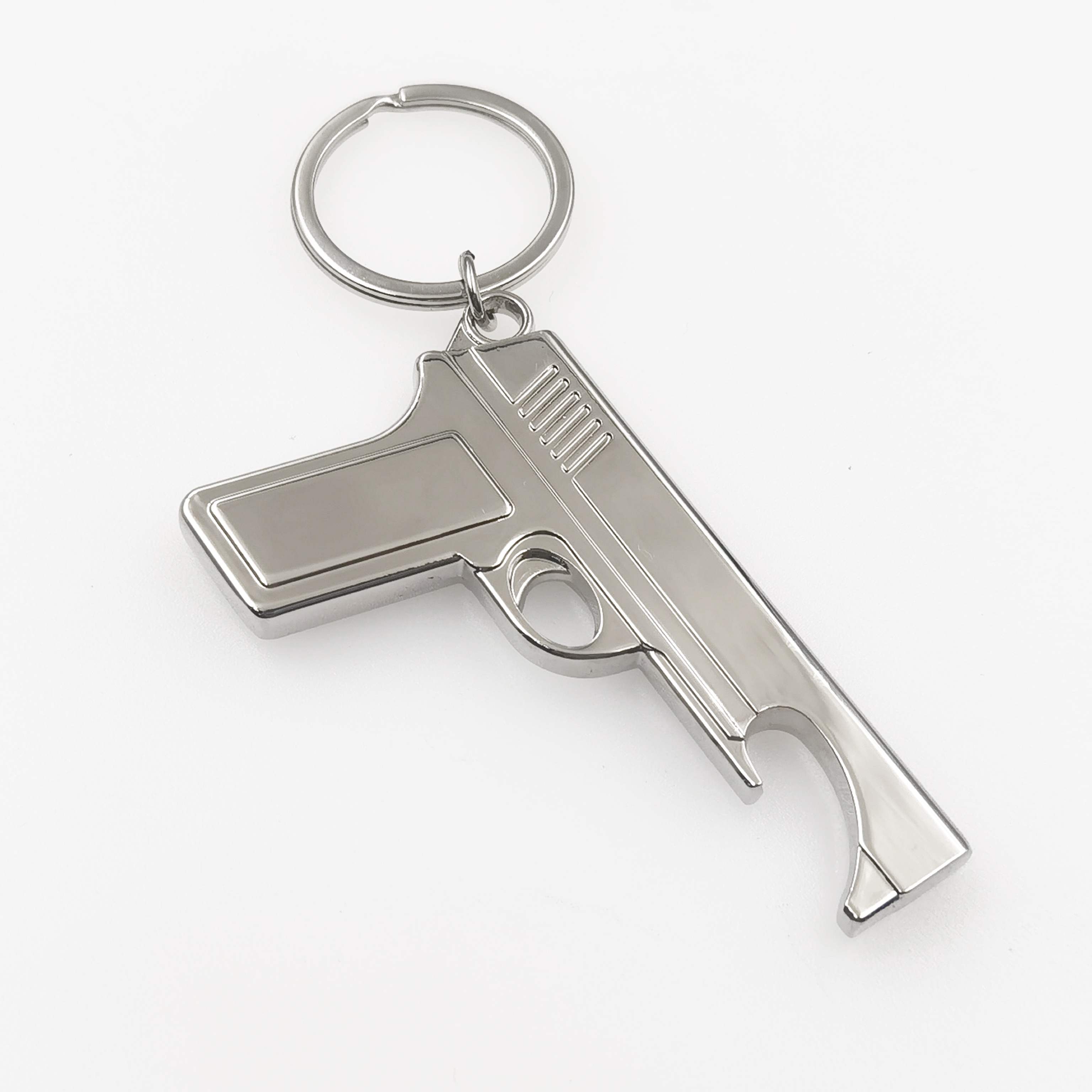 Custom logo bar beer metal bottle opener key chain Desert Eagle Pistol gun personalised bottle opener keychain