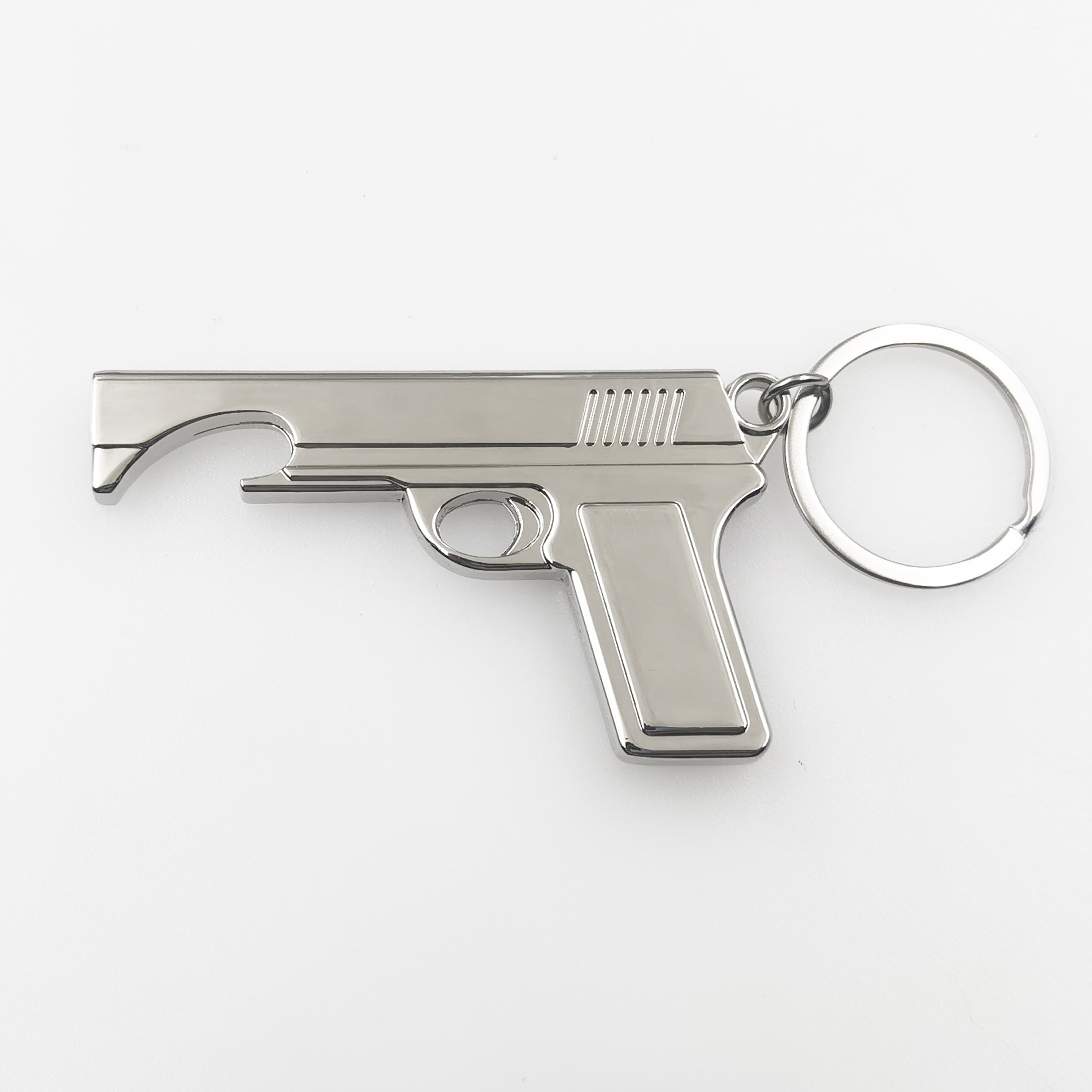 Custom logo bar beer metal bottle opener key chain Desert Eagle Pistol gun personalised bottle opener keychain