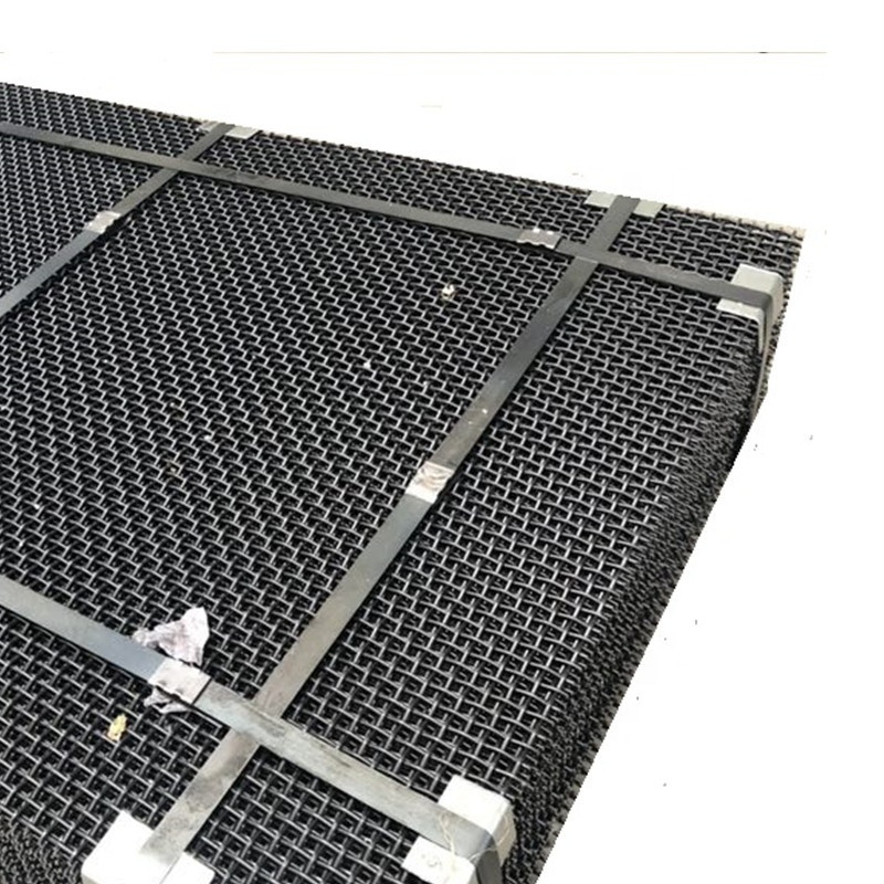 65Mn spring wire crimped wire mesh sand vibrating screen quarry mesh