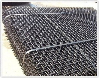 70MM Hole Crimped Wire Anti-clogging Mine Sieving Screen Mesh With Spring Wire