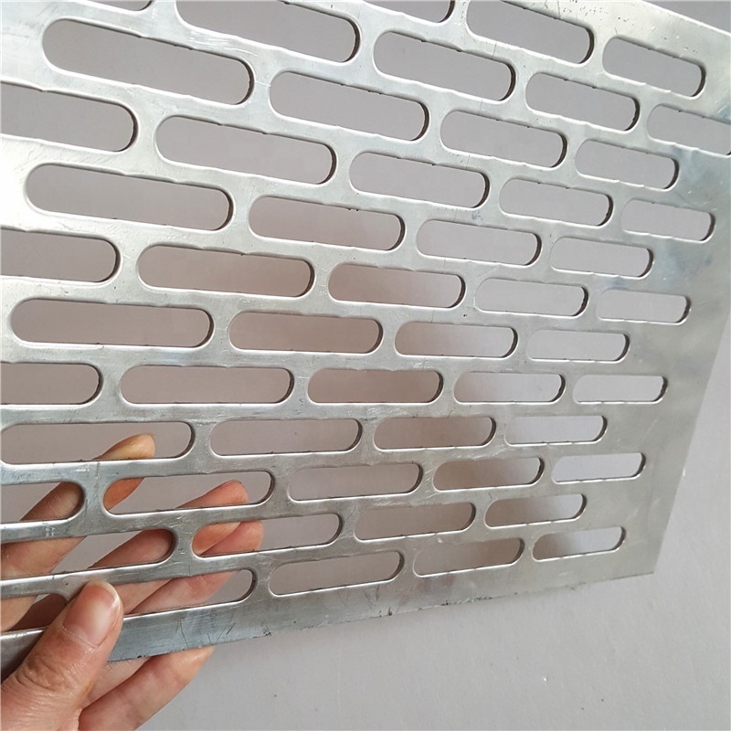 Slotted Hole Stainless Steel Perforated Mesh Sheets