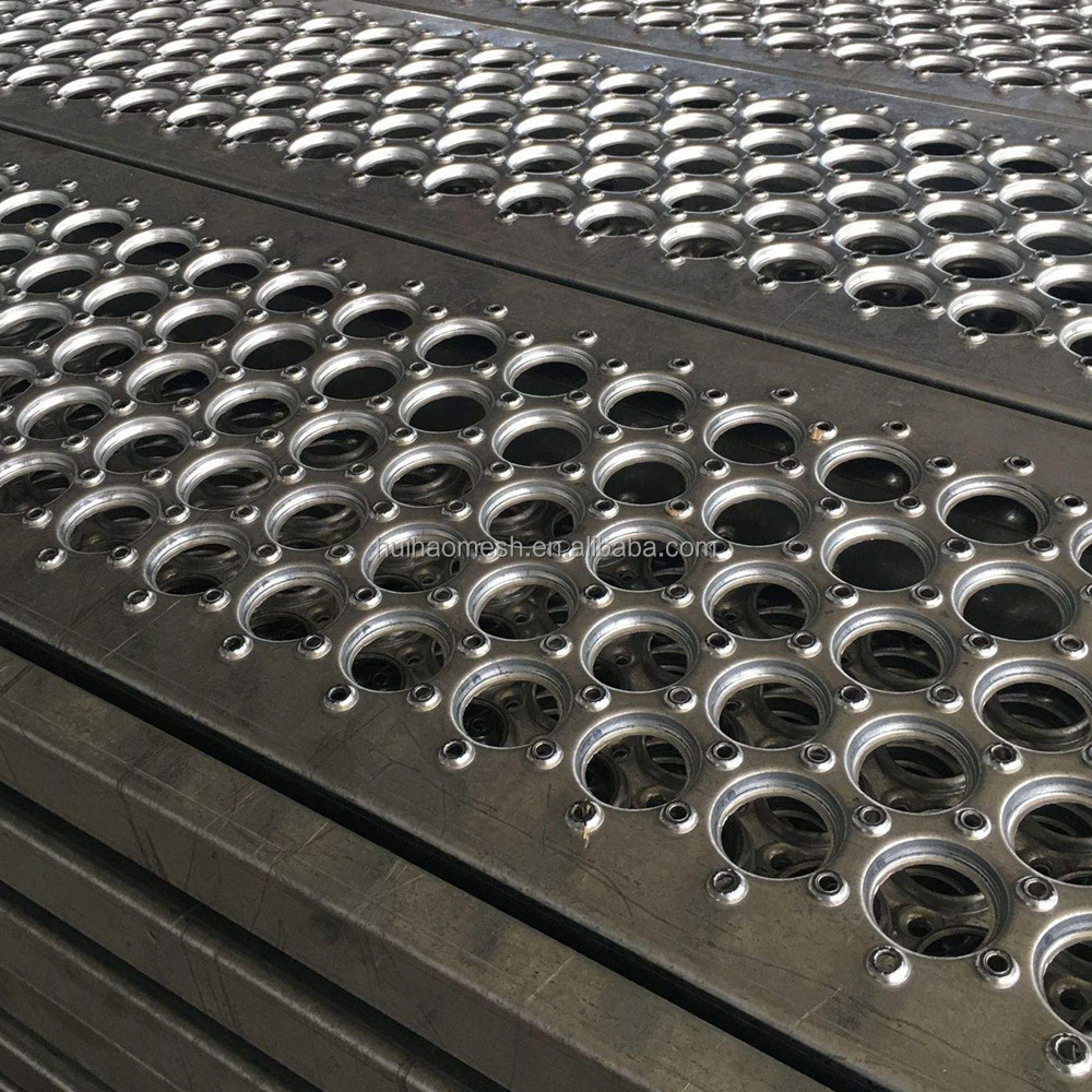 Anti skid plates perforated metal safety grating from Anping factory