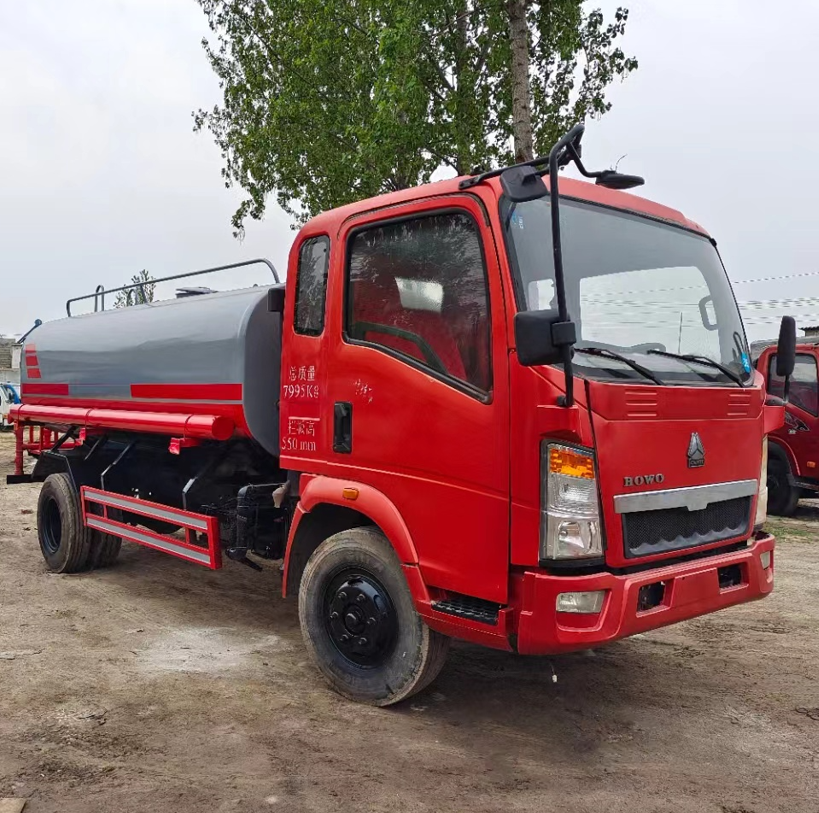 Water Bowser Tank Truck Sinotruk Howo Used Tanker 6500 Liters On Sale in Saudi Arabia