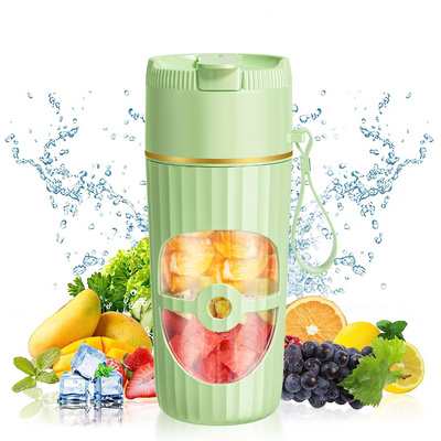 Tiktok Hot Selling Portable 450ml Fruit Ice Mixer Cup Blender USB Charge Juicers Household smoothie mixer