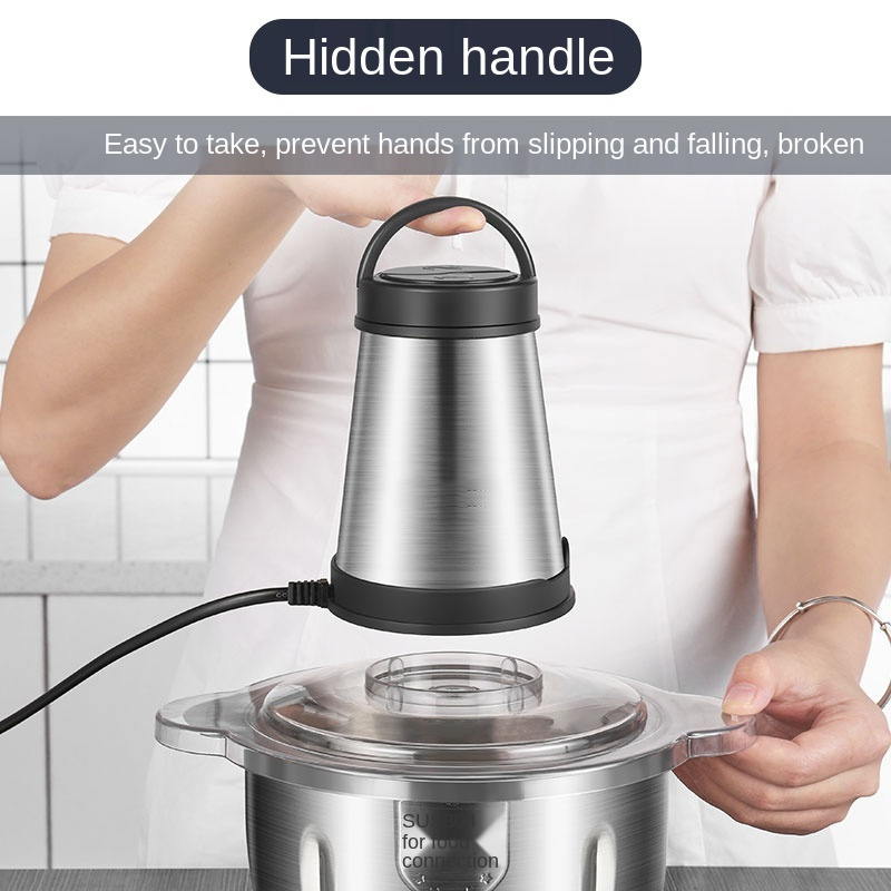 Kitchen Appliances Food Processor 2l Stainless Meat Grinder Mini Food Chopper Electric meat grinder