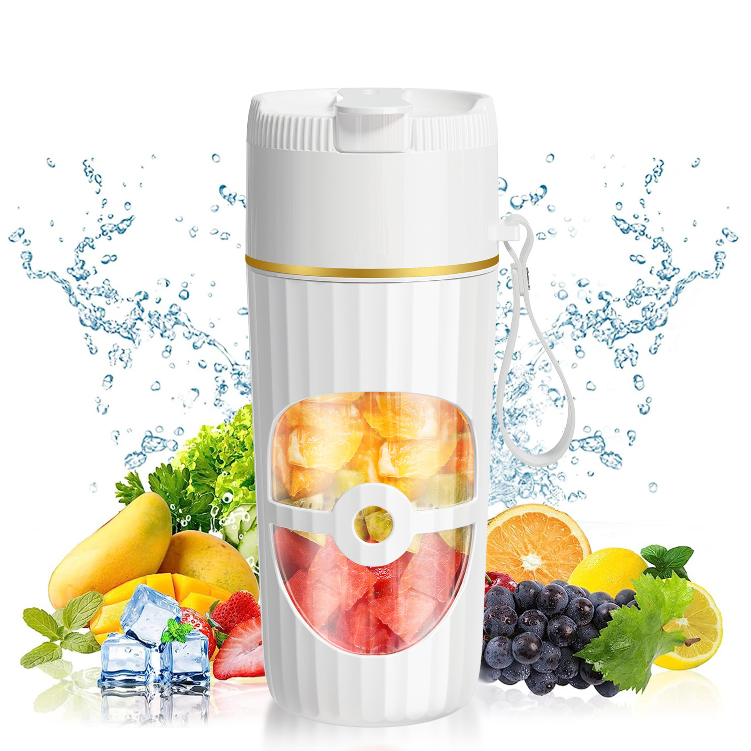 Mini Electric Mixers Small Fresh Fruit Juice Cup Smoothie Bottle Beauty Hand Juicer Rechargeable Portable Blenders for Kitchen