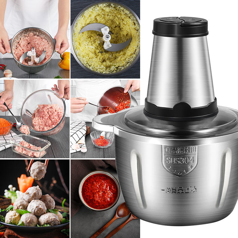 Household Electric Food Chopper Machine Mincer Vegetable Fruit Meat Grinder In 220V 300W meat grinder