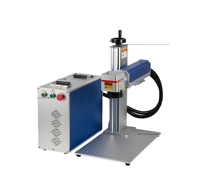 50W JPT Fiber Laser Marking Machine for Metal Stainless Steel with EzCad Lightburn Control Software