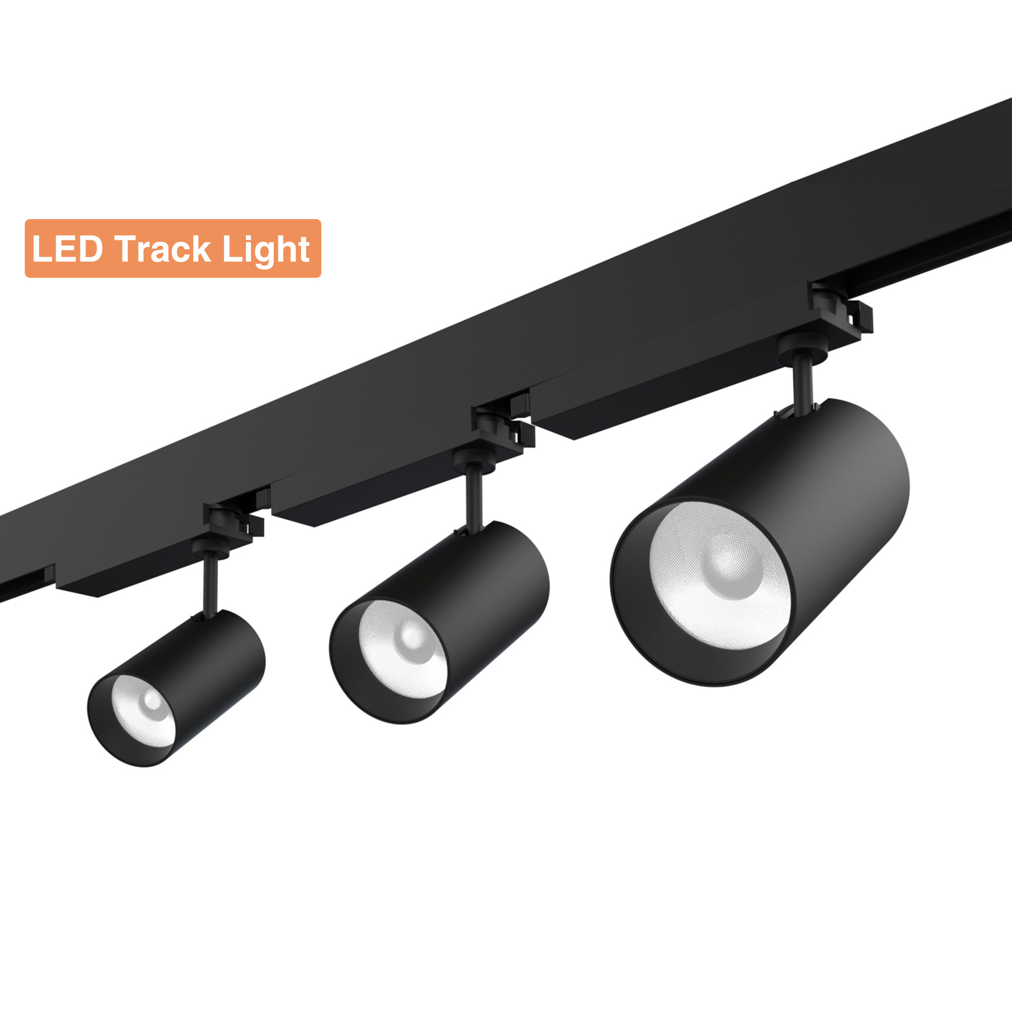 Commercial smart track magnet lighting system DC 24V Surface Recessed Rail linear spot lamp ceiling cob led magnetic track light