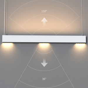 30w dali dimmable commerical Office shop Aluminum Fixture embedded ceiling mounted pendant hanging tube Cob led Linear light