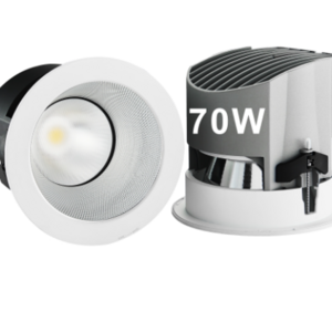 40W 60W 70W 150mm Recessed trimless Down Light 230V Cob 190mm Cutout 6000 lumen Anti-glare LED Ceiling Downlight