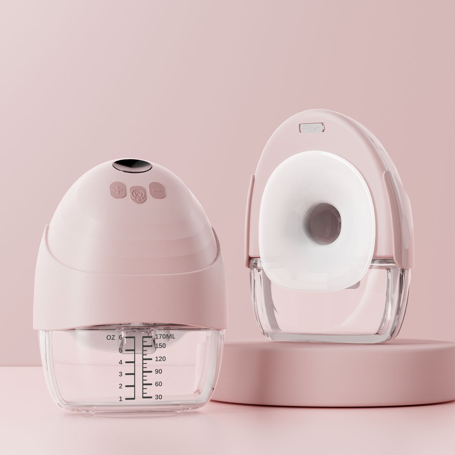 Anly Kiss Hands-Free Electric Breast Pump Portable  Wearable Breastfeeding  Pump Double Side LCD Display OEM Low Noise