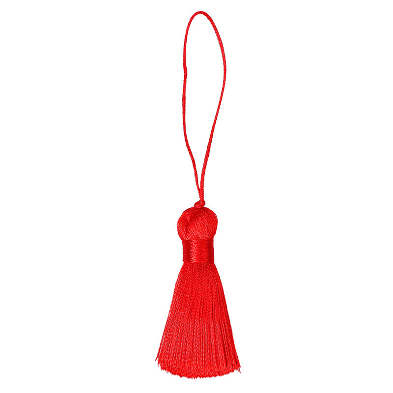 5 CM Short Tassel Pendant for Handbag Earrings Tassel Charms Dress Curtain Beach Umbrella Keychain Decoration