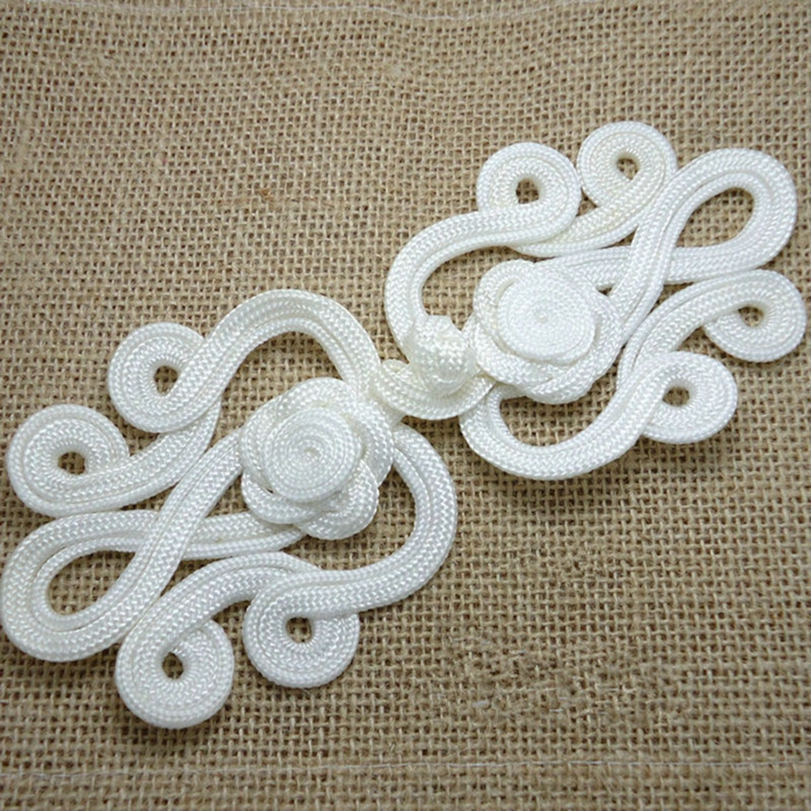 Chinese Knot Button 6*18CM Fabric Button Knot Buttons Sewing Rope Plate Belt buckle