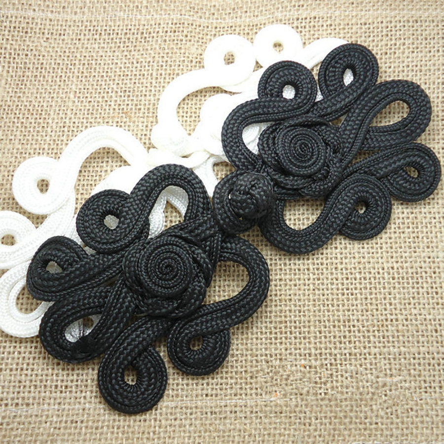 Chinese Knot Button 6*18CM Fabric Button Knot Buttons Sewing Rope Plate Belt buckle