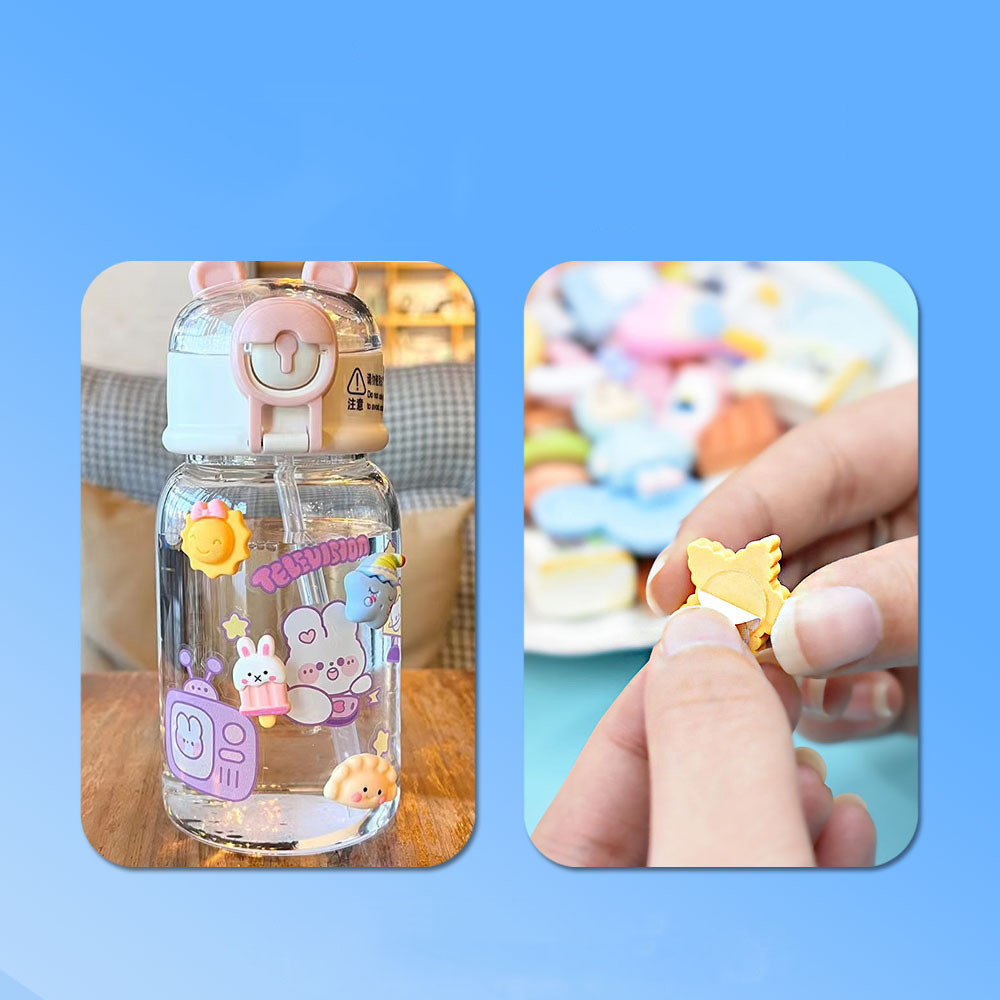 30pcs Resin With Glue Stick Diy Resin Charms Cabochon For Slime Filler Dollhouse Diy Craft Phone Case Fridge Decoration