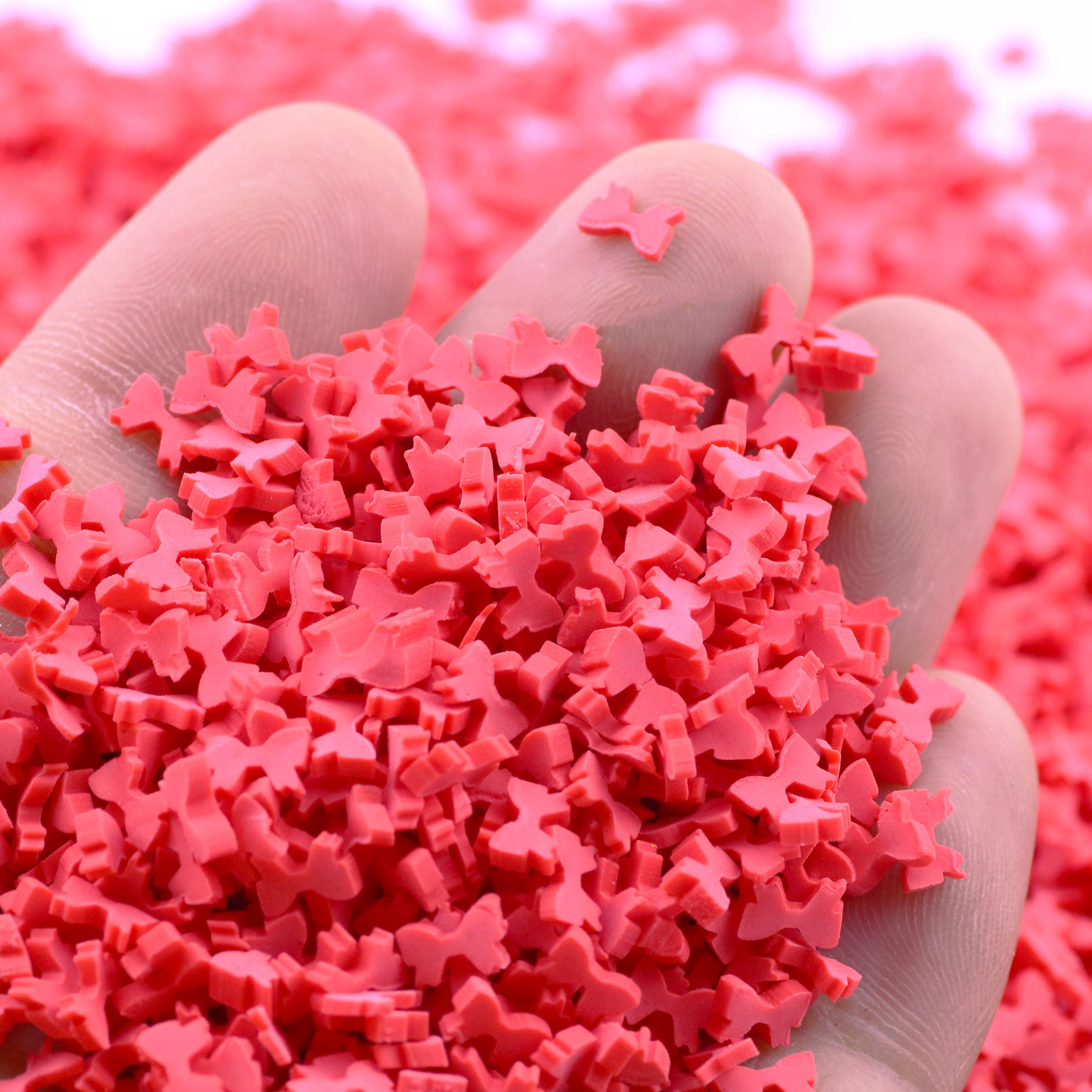 500G Christmas Red Bow Polymer Clay Sprinkles Slices For Slime