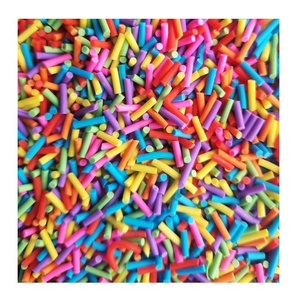 Rainbow Polymer Clay Candy Sprinkles, Slime Supplies, Accessories, Craft, Bulk, Miniature