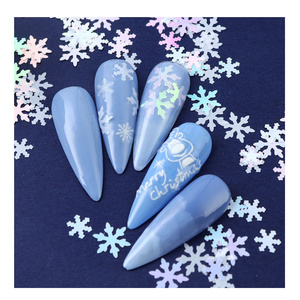 Best Selling 6 Grids Christmas Winter Snowflake Mixed Sized Glitter For Slime Filler DIY Crafts Nail Art Decoration