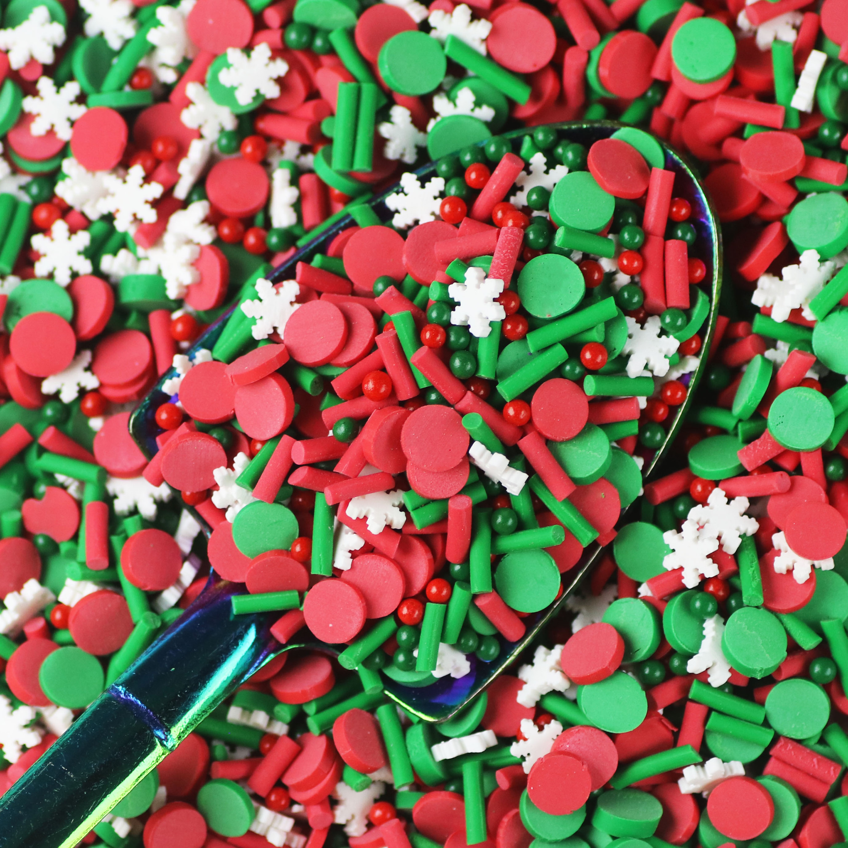 500G/BAG Christmas Snowflakes Mix Sprinkles Polymer Clay Slices Sprinkles For Slime Filler Clay Crafts