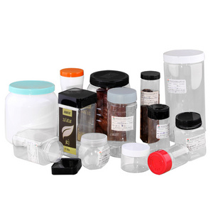 Clear PVC plastic bucket containers with metal lid