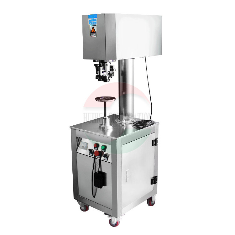 Automatic Soda Tin Can Seamer Pet can Bottle Sealing Machine For Milk Tea Shop